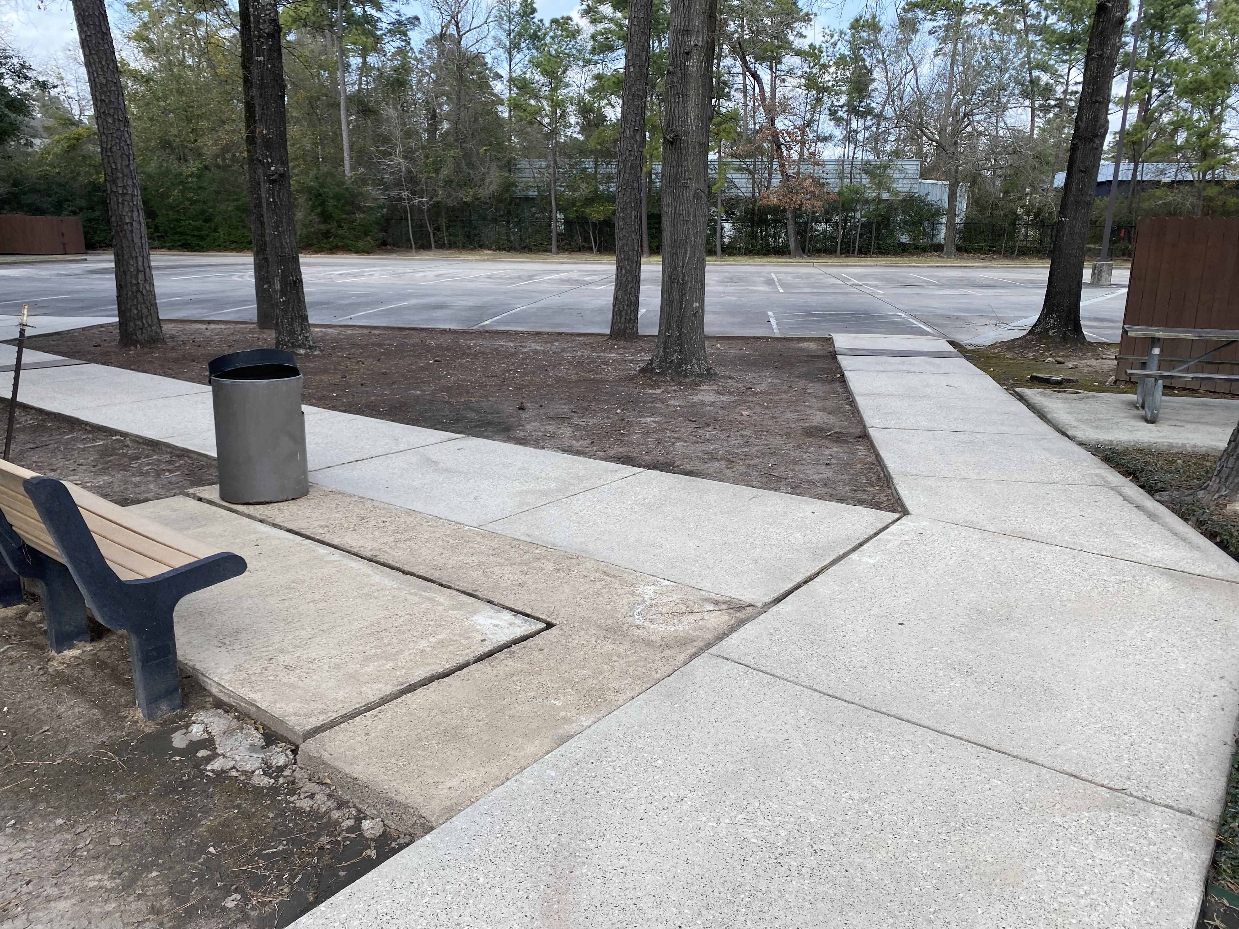 Kinton Pressure Washing and Cleaning cleaned an office building and concrete sidewalk in the Woodlands, TX.